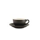 Genware Porcelain Matt Black Bowl Shaped Cup 17.5cl/ 6oz additional 2