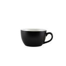 Genware Porcelain Matt Black Bowl Shaped Cup 25cl/ 8.75oz additional 1