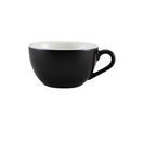 Genware Porcelain Matt Black Bowl Shaped Cup 34cl/ 12oz additional 1