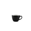 Genware Porcelain Matt Black Bowl Shaped Cup 9cl/ 3oz additional 1