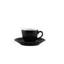 Genware Porcelain Matt Black Bowl Shaped Cup 9cl/ 3oz additional 2
