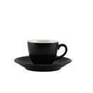 Genware Porcelain Matt Black Bowl Shaped Cup 9cl/ 3oz additional 2