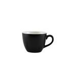 Genware Porcelain Matt Black Bowl Shaped Cup 9cl/ 3oz additional 1