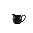 Genware Porcelain Matt Black Jug 14cl/ 5oz additional 1