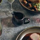 Genware Porcelain Matt Black Jug 14cl/ 5oz additional 2