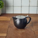 GenWare Porcelain Matt Black Teapot with Stainless Steel Lid &amp; Infuser 50cl/ 17.6oz additional 2