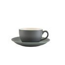 Genware Porcelain Matt Grey Bowl Shaped Cup 25cl/ 8.75oz additional 2