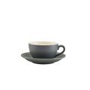 Genware Porcelain Matt Grey Saucer 13.5cm/ 5.25" additional 2