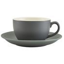 Genware Porcelain Matt Grey Saucer 16cm/ 6.25" additional 3