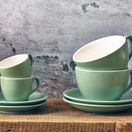 GenWare Porcelain Matt Sage Saucer 16cm/ 6.25" additional 5