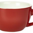 Genware Porcelain Red Bowl Shaped Cup 17.5cl/ 6oz additional 1
