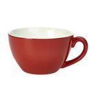Genware Porcelain Red Bowl Shaped Cup 34cl/ 12oz additional 1