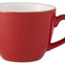 Genware Porcelain Red Bowl Shaped Cup 9cl/ 3oz additional 1