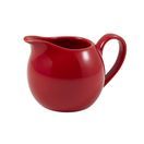 Genware Porcelain Red Jug 14cl/ 5oz additional 1
