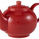 Genware Porcelain Red Teapot 45cl/ 15.75oz additional 1