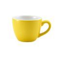 Genware Porcelain Yellow Bowl Shaped Cup 9cl/ 3oz additional 1