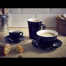 Genware Porcelain Black Bowl Shaped Cup 9cl/ 3oz additional 2