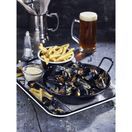 Enamel Deep Pie Dish Black with White Rim 12cm additional 3