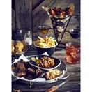 Enamel Deep Pie Dish Black with White Rim 12cm additional 4