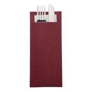 Europochette Burgundy Cutlery Pouch with White Napkin additional 2