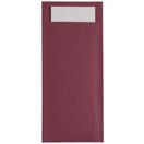 Europochette Burgundy Cutlery Pouch with White Napkin additional 1