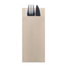 Europochette Classic Size Cream Cutlery Pouch with White 2ply Napkin additional 2