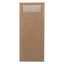 Europochette Classic Size Kraft Brown Cutlery Pouch with Kraft 2ply Napkin additional 1