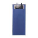 Europochette Classic Size Marine Blue Cutlery Pouch with Kraft 2ply Napkin additional 2