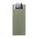 Europochette Classic Size Sage Green Cutlery Pouch with White 2ply Napkin additional 2
