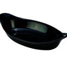 GenWare Stoneware Black Oval Eared Dish 16.5cm/ 6.5" additional 1