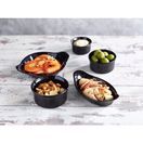 GenWare Stoneware Black Oval Eared Dish 16.5cm/ 6.5" additional 2