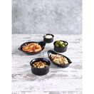 GenWare Stoneware Black Oval Eared Dish 16.5cm/ 6.5" additional 4