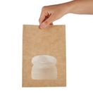 Colpac Recyclable Paper Sandwich Bags With Window Kraft additional 4