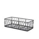 GenWare Rectangular Black Wire Basket 25 x 12 x 7.5cm additional 1