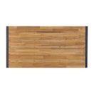 Bolero Acacia Wood and Steel Rectangular Industrial Table 1800mm additional 2