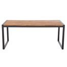 Bolero Acacia Wood and Steel Rectangular Industrial Table 1800mm additional 8