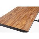 Bolero Acacia Wood and Steel Rectangular Industrial Table 1800mm additional 4
