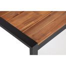 Bolero Acacia Wood and Steel Rectangular Industrial Table 1800mm additional 5