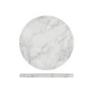 White Marble Agra Melamine Round Slab 28.5cm additional 1
