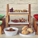 White Marble Agra Melamine Round Slab 28.5cm additional 3