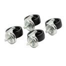 Beaumont Bottle Skip Castors Black (Set of 4) additional 1