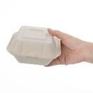 Fiesta Compostable Bagasse Burger Boxes Natural Colour 152mm additional 2