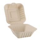 Fiesta Compostable Bagasse Burger Boxes Natural Colour 152mm additional 4