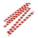 Fiesta Compostable Bubble Tea Straw Red &amp; White 12x210mm additional 2