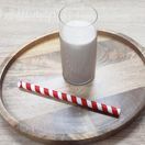 Fiesta Compostable Bubble Tea Straw Red &amp; White 12x210mm additional 4