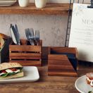 GenWare Acacia Wood Serviette Holder 14 x 10cm additional 4