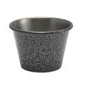 2.5oz Stainless Steel Ramekin Hammered Silver additional 1