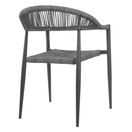 Bolero Eden PE Twist Rattan Outdoor Arm Chairs Charcoal additional 4