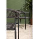 Bolero Eden PE Twist Rattan Outdoor Arm Chairs Charcoal additional 6