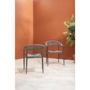 Bolero Eden PE Twist Rattan Outdoor Arm Chairs Charcoal additional 8